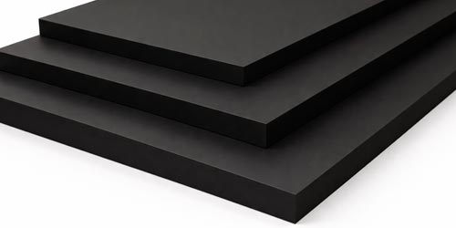 Tablero de melamina negro