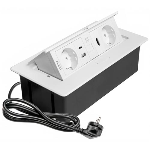 Enchufe GTV escondido blanco